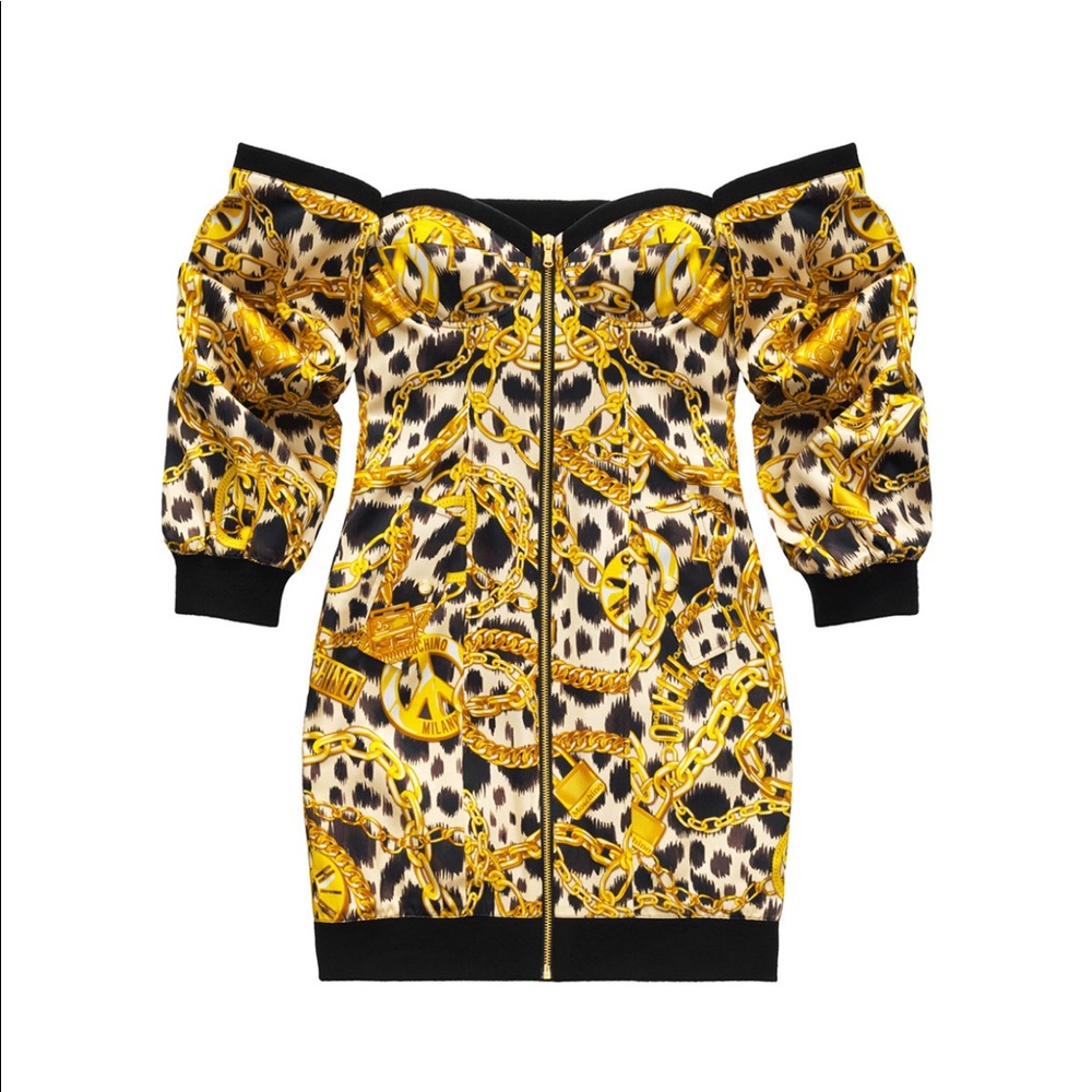 H&M x Moschino [TV] off the shoulder dress